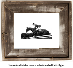 horse trail rides near me in Marshall, Michigan